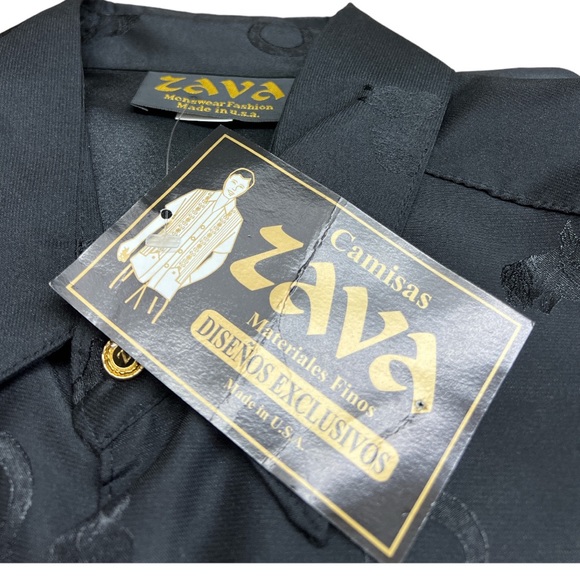 SzXL Zava Short Sleeve Button Down Western Shirt NWT Horses & Horseshoes - Picture 3 of 5